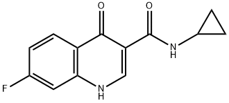 3-Quinolinecarboxamide,N-cyclopropyl-7-fluoro-1,4-dihydro-4-oxo-(9CI) Structure