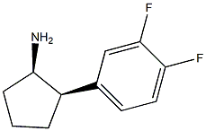 Cyclopentanamine, 2-(3,4-difluorophenyl)-, (1R,2R)-rel- (9CI) Structure