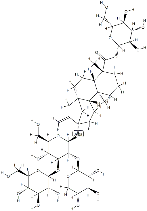 レバウジオシドF 化学構造式