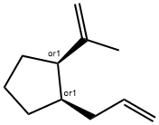 Cyclopentane, 1-(1-methylethenyl)-2-(2-propenyl)-, (1R,2R)-rel- (9CI) Structure