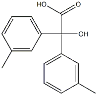 α-Hydroxy-3-methyl-α-(3-methylphenyl)benzeneacetic acid Structure