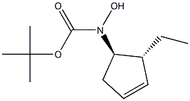 Carbamic acid, [(1R,2R)-2-ethyl-3-cyclopenten-1-yl]hydroxy-, 1,1-dimethylethyl ester, rel- (9CI) Structure