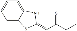 2-Butanethione,1-(2-benzothiazolinylidene)-(8CI) Structure