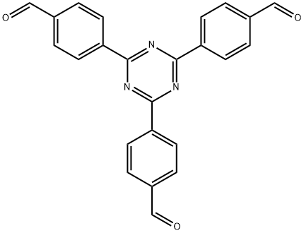 2,4,6-三(4-醛基苯基)-1,3,5-三嗪 结构式
