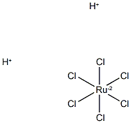 Ruthenate(2-), hexachloro-, dihydrogen, (OC-6-11)- Struktur