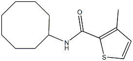 2-Thiophenecarboxamide,N-cyclooctyl-3-methyl-(9CI) Structure