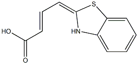 delta2,gamma-Benzothiazolinecrotonic acid (8CI) Struktur