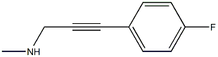2-Propyn-1-amine,3-(4-fluorophenyl)-N-methyl-(9CI) Structure
