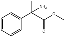 2-アミノ-2-フェニルプロパン酸メチル 化学構造式