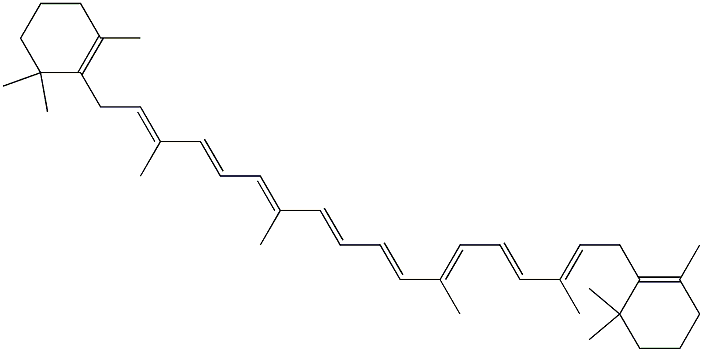 7,7'-ジヒドロ-β-カロテン 化学構造式