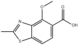 5-Benzothiazolecarboxylicacid,4-methoxy-2-methyl-(9CI) Structure