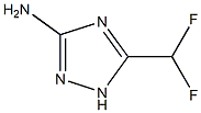 1H-1,2,4-Triazol-3-amine,5-(difluoromethyl)-(9CI) Structure