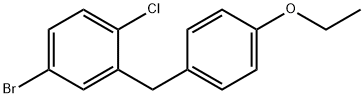 5-bromo-2-chloro-4’-ethoxydiphenylmethane Struktur