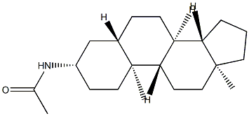 N-(5α-Androstan-3β-yl)acetamide Structure