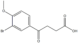 4-(3-bromo-4-methoxyphenyl)-4-oxobutanoic acid Structure