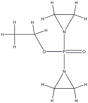 ビス(1-アジリジニル)ホスフィン酸エチル 化学構造式