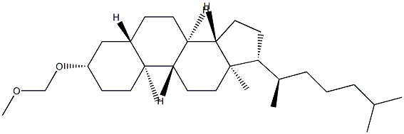 3β-(Methoxymethoxy)-5α-cholestane Struktur