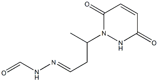 1(2H)-Pyridazinepropanal, 3,6-dihydro-ba-methyl-3,6-dioxo-, alpha-(formylhydrazone) (9CI) Structure