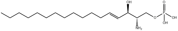 D-erythro-sphingosine-1-phosphate (C17 base) Structure