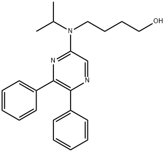 4-[(5,6-二苯基-2-吡嗪基)(1-甲基乙基L)氨基]-1-丁醇 结构式