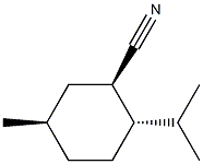 Cyclohexanecarbonitrile, 5-methyl-2-(1-methylethyl)-, (1R,2S,5R)-rel- (9CI) Structure