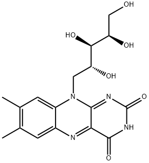 5-Deoxy-5-(3,4-dihydro-7,8-dimethyl-2,4-dioxobenzo[g]pteridin-10(2H)-yl)-L-arabinitol Structure