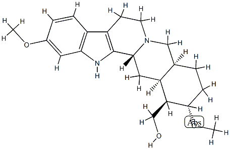 (3β,20α)-11,17α-Dimethoxyyohimban-16β-methanol Structure