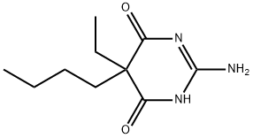 4,6(1H,5H)-Pyrimidinedione,2-amino-5-butyl-5-ethyl-(9CI) Structure