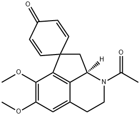 (8'aR)-1'-Acetyl-2',3',8',8'a-tetrahydro-5',6'-dimethoxyspiro[2,5-cyclohexadiene-1,7'(1'H)-cyclopent[ij]isoquinolin]-4-one Structure