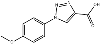 1-(4-甲氧基苯基)-1-氢-[1,2,3]三氮唑-4-甲酸, 4916-13-6, 结构式