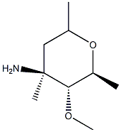 L-arabino-Heptitol,4-amino-2,6-anhydro-1,3,4,7-tetradeoxy-4-C-methyl-5-O-methyl-,(2Xi)-(9CI) Structure