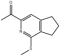 1-(1-Methylsulfanyl-6,7-dihydro-5H-[2]pyrindin-3-yl)-ethanone Structure