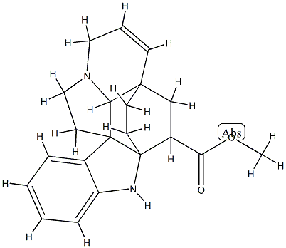 (2R,5R)-6,7-Didehydroaspidofractinine-3β-carboxylic acid methyl ester Structure