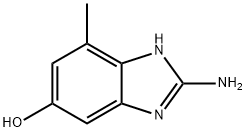 1H-Benzimidazol-5-ol,2-amino-7-methyl-(9CI) Structure