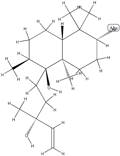 [αR,1S,4aβ]-6α-Bromo-α-ethenyldecahydro-1β-hydroxy-α,2β,5,5,8aα-pentamethyl-1-naphthalenepropan-1-ol Structure