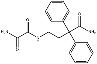 咪达那新相关物质2(N -(3氨基甲酰基3,3-DIPHENYLPROPYL)乙二酰二胺) 结构式