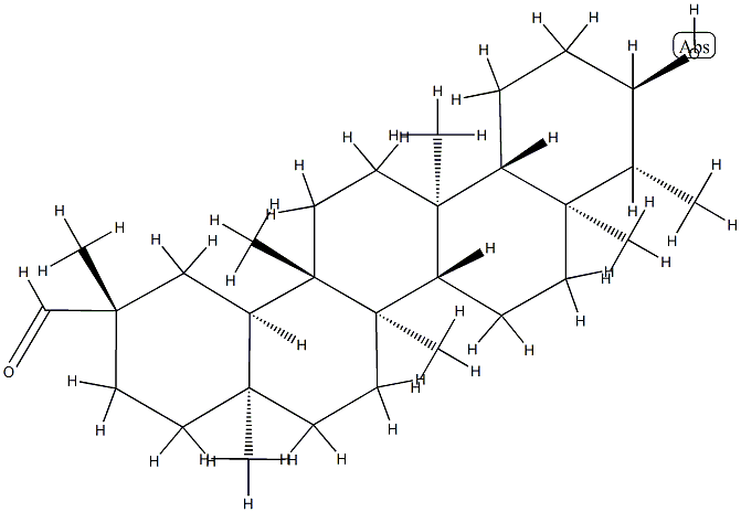 3α-Hydroxyfriedelan-30-al Struktur