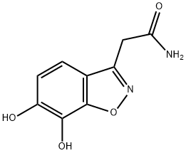 1,2-Benzisoxazole-3-acetamide,6,7-dihydroxy-(9CI) Struktur