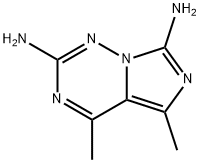 4,5-Dimethylimidazo[5,1-f][1,2,4]triazine-2,7-diamine Struktur