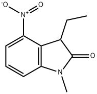 2H-Indol-2-one,3-ethyl-1,3-dihydro-1-methyl-4-nitro-(9CI) Structure