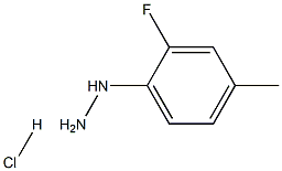 (2-氟-4-甲基)苯肼盐酸盐 结构式