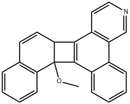 8c,14b-Dihydro-14b-methoxybenzo[h]naphtho[1',2':3,4]cyclobut[1,2-f]isoquinoline Struktur