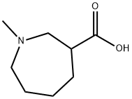 1-甲基氮杂烷-3-羧酸 结构式