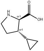 D-Proline, 3-cyclopropyl-, (3S)-rel- (9CI) Structure