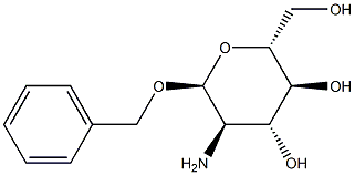 ベンジル2-アミノ-2-デオキシ-α-D-グルコピラノシド 化学構造式
