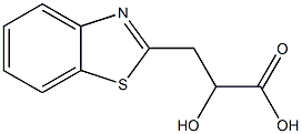 2-Benzothiazolepropanoicacid,alpha-hydroxy-(9CI) Structure