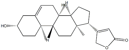 3β,14-Dihydroxycarda-5,20(22)-dienolide Structure