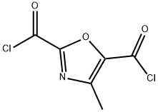 2,5-Oxazoledicarbonyl dichloride, 4-methyl- (9CI) Struktur