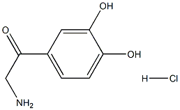 3,4-dihydroxy-α-aminoacetophenone hydrochloride Struktur