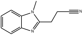 1H-Benzimidazole-2-propanenitrile,1-methyl-(9CI) Struktur